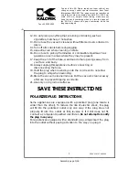 Предварительный просмотр 3 страницы Kalorik USK VC 16107 Operating Instructions Manual