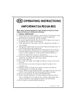 Preview for 2 page of Kalorik USK WM 32795 Operating Instructions Manual