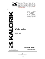 Kalorik USK WM 36589 Operating Instructions Manual preview