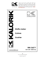 Kalorik WM 36377 Operating Instructions Manual preview