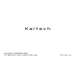 Preview for 40 page of Kaltech KL-H01 User Manual