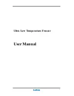 Preview for 1 page of kaltis ULTRA LOW TEMPERATURE FREEZER User Manual