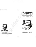 Kam Lighting DMX LASER 60 Instruction Manual предпросмотр