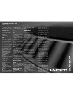 Preview for 2 page of KAM BDX900 USB Instruction Manual