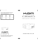 KAM DMX Laser 40 Instruction Manual предпросмотр