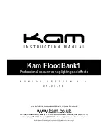 KAM FloodBank1 Instruction Manual предпросмотр