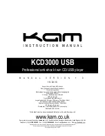 KAM KCD3000 USB Instruction Manual предпросмотр