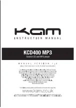 KAM KCD400 MP3 Instruction Manual preview