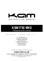 KAM KSM1750 MKII Instruction Manual preview