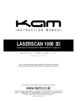 KAM LASERSCAN 1000 3D Instruction Manual предпросмотр