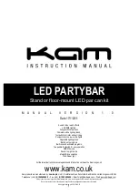 Предварительный просмотр 1 страницы KAM LED PARTYBAR Instruction Manual