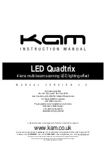 KAM LED Quadtrix Instruction Manual предпросмотр