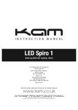 KAM LED Spiro 1 Instruction Manual предпросмотр