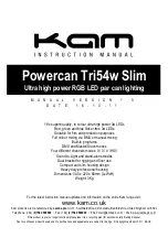 Preview for 1 page of KAM Powercan Tri54w Slim Instruction Manual