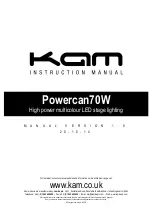 KAM Powercan70W Instruction Manual предпросмотр