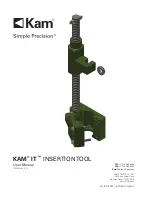 KAM Simple Precision IT User Manual preview