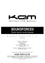 KAM SOUNDFORCE6 Instruction Manual preview