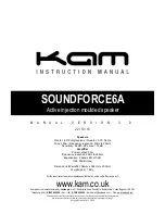 Preview for 1 page of KAM SOUNDFORCE6A Instruction Manual