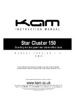 KAM Star Cluster 150 Instruction Manual предпросмотр