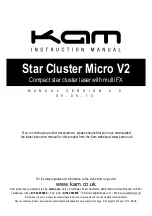 Предварительный просмотр 1 страницы KAM Star Cluster Micro V2 Instruction Manual