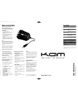 Предварительный просмотр 1 страницы KAM USBH100 MKII Instruction Manual