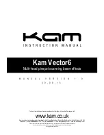 Предварительный просмотр 1 страницы KAM VECTOR6 Instruction Manual