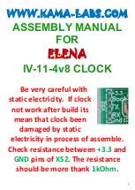 KAMA-LABS ELENA IV-11-4v8 Assembly Manual preview