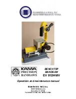 KAMA EV 91DHMV Operation And Maintenance Manual предпросмотр