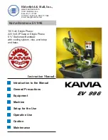 Preview for 1 page of KAMA EV 996 Instruction Manual