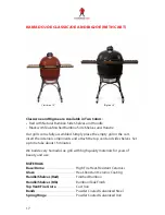 Предварительный просмотр 20 страницы Kamado Joe ClassicJoe User Manual