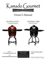 Kamado KGUB19-CGCP Owner'S Manual предпросмотр