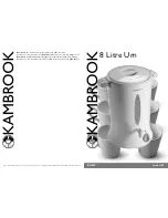 Kambrook 8 Litre Urn KUR10 Product Manual preview