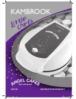 Kambrook Angel Cakes KCC10 Instruction Booklet preview