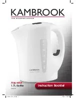 Предварительный просмотр 1 страницы Kambrook AQUARIUS CORDFREE KAK35 Instruction Booklet