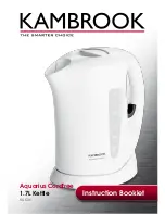 Kambrook Aquarius KAK36 Instruction Booklet предпросмотр