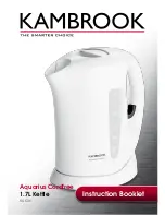 Предварительный просмотр 1 страницы Kambrook Aquarius KAK36 Instruction Booklet