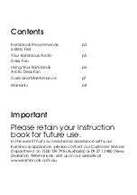Предварительный просмотр 2 страницы Kambrook ARCTIC KFA210 Instruction Booklet