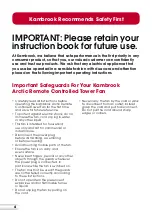 Предварительный просмотр 4 страницы Kambrook ARCTIC KFA835 Instruction Booklet