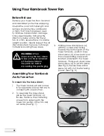 Предварительный просмотр 8 страницы Kambrook Arctic KFA837 Instruction Booklet