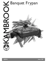 Kambrook Banquet Frypan KEF16 Manual preview