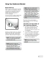 Preview for 8 page of Kambrook Blitz2Go KBL20 Instruction Booklet