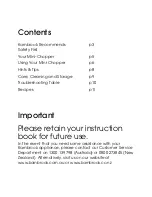 Preview for 2 page of Kambrook Chop & Store KFP40 Instruction Booklet