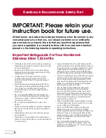 Предварительный просмотр 5 страницы Kambrook CORDFREE KSK110 Instruction Booklet