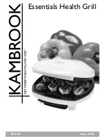 Kambrook Essentials Health KCG50 Manual preview