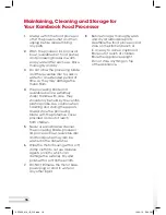 Preview for 16 page of Kambrook Essentials KFP400 Instruction Booklet