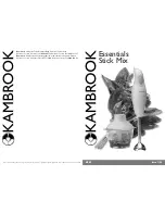 Kambrook Essentials Stick Mix KSB7 Owner'S Manual предпросмотр