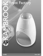 Kambrook Frost Factory KIS20 Manual предпросмотр