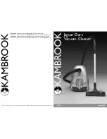 Kambrook Jaguar Dart KVC5 Owner'S Manual preview