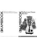 Предварительный просмотр 1 страницы Kambrook KB815B Reflections Classic Manual