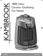 Предварительный просмотр 1 страницы Kambrook KCE42 User Manual